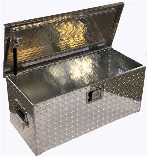 diamond plate metal boxes|large diamond plate storage box.